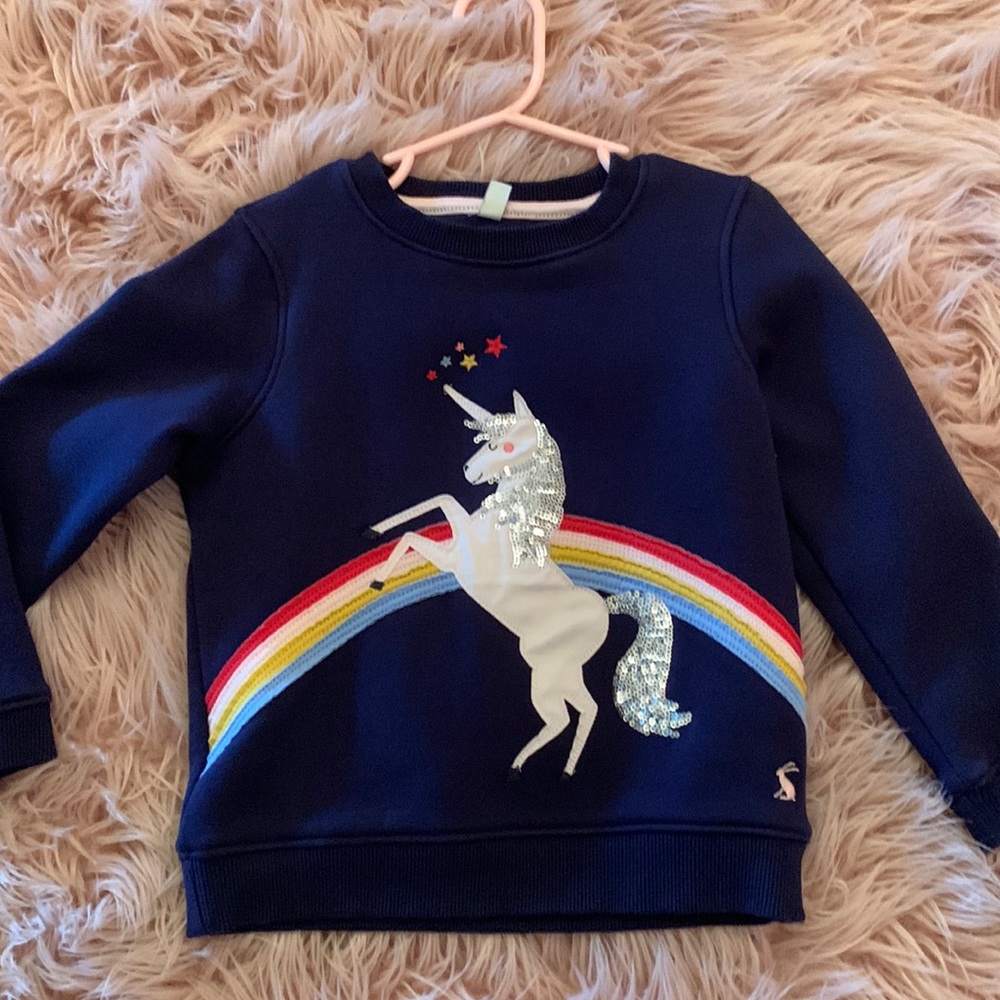 Joules unicorn sweatshirt